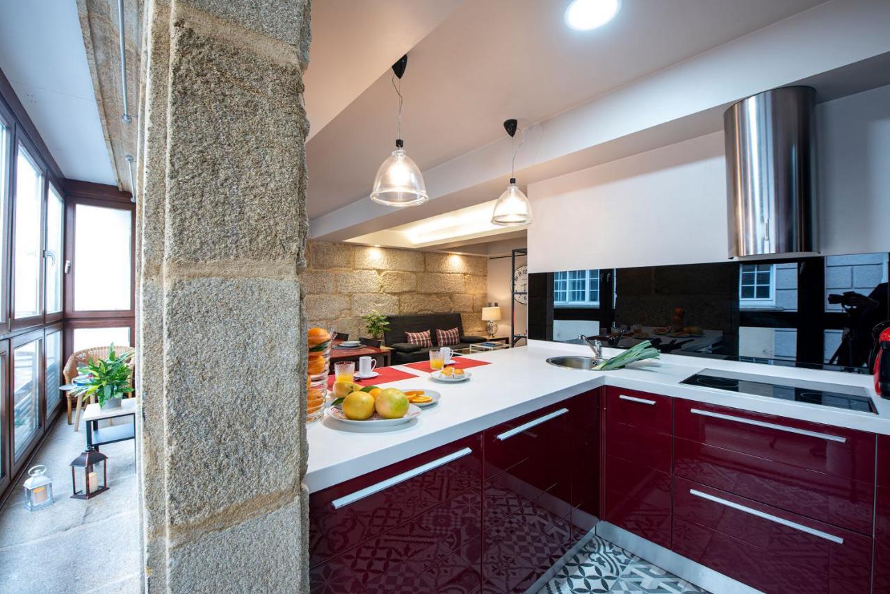 Apartamento En Zona Monumental Понтеведра Экстерьер фото